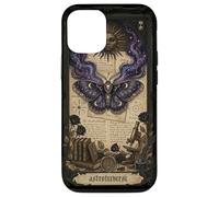 Custodia per iPhone 12/12 Pro Moth Sun Dark Gothic Crescent Moon Skull