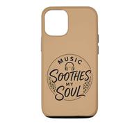 Custodia per iPhone 12/12 Pro Music Soothes My Soul Cuffie Animal Spots Pattern Melody