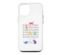 Custodia per iPhone 12/12 Pro Musica divertente gatto LGBT Giocare con nota e chiave