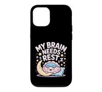 Custodia per iPhone 12/12 Pro My Brain Needs Rest Burnout Stanco Umore Esausto -