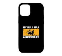 Custodia per iPhone 12/12 Pro My Bull Has Anger Issues Divertente Bull Riding Cowboy Bull Rider