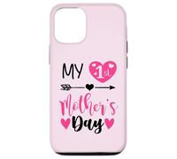 Custodia per iPhone 12/12 Pro My First Mothers Day Outfit Mommy 1st Time Mom Happy Mother