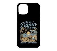 Custodia per iPhone 12/12 Pro My Give A Damn Is Broken Funny Retirement Beach