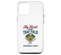 Custodia per iPhone 12/12 Pro My Heart Is On That Field Baseball Mom Proud Game