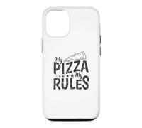 Custodia per iPhone 12/12 Pro My Pizza My Rules Italiano e Formaggio