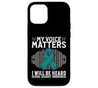 Custodia per iPhone 12/12 Pro My Voice Matters Support Sexual Assault Awareness Gifts