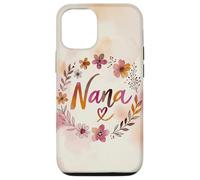 Custodia per iPhone 12/12 Pro Nana Floral Heart Flower Cottagecore Cute Grandma