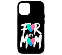 Custodia per iPhone 12/12 Pro Nastro a forma di cuore per la sensibilizzazione sul cancro alla tiroide per la mia mamma