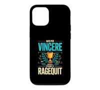 Custodia per iPhone 12/12 Pro Nato Per Vincere Cresciuto A Pane E Ragequit Gamer