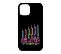 Custodia per iPhone 12/12 Pro Needle Size Matters Funny Nursing And Nurses