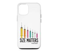 Custodia per iPhone 12/12 Pro Needle Size Matters Funny Nursing And Nurses