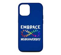 Custodia per iPhone 12/12 Pro Neurodiversity Rainbow Infinity farfalla ADHD autismo