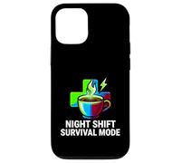 Custodia per iPhone 12/12 Pro Night Shift Survival Mode Nurse Medical Coffee