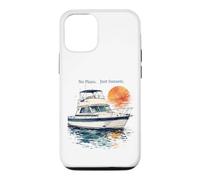 Custodia per iPhone 12/12 Pro No Plans Just Sunsets Acquerello Cabin Cruiser Barca Regalo