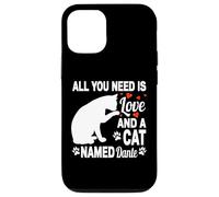 Custodia per iPhone 12/12 Pro Nome gatto personalizzato Dante Cute Kitty Pet Amante