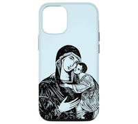 Custodia per iPhone 12/12 Pro Nostra Beata Madre Maria e Bambino Mater Amabilis Cattolica