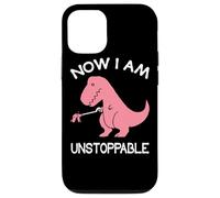 Custodia per iPhone 12/12 Pro Now I'm Unstoppable - Funny T-Rex Dinosaur