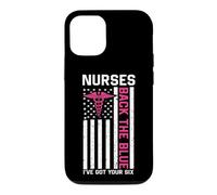 Custodia per iPhone 12/12 Pro Nurse Back The Blue I've Got Your Six American Flag