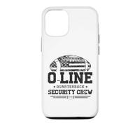 Custodia per iPhone 12/12 Pro O-Line Quarterback Security Crew Offensive football Gifts
