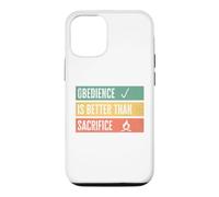 Custodia per iPhone 12/12 Pro Obedience is better than sacrifice Relationship VS Religion