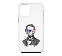 Custodia per iPhone 12/12 Pro Occhiali da sole Abraham Lincoln USA