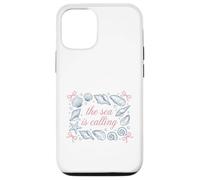 Custodia per iPhone 12/12 Pro Ocean Seashell Starfish Il mare chiama citazione