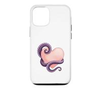 Custodia per iPhone 12/12 Pro Octopus Heart Tentacle Ocean Love Cute Octopus