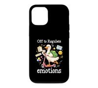 Custodia per iPhone 12/12 Pro Off To Regulate Emotions Duck Scooter Consigli per la salute mentale