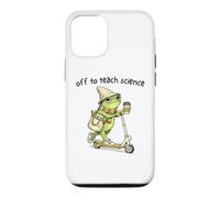 Custodia per iPhone 12/12 Pro Off to Teach Science Funny Teacher Frog Back to School Humor