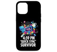 Custodia per iPhone 12/12 Pro Office Worker 4:59 PM Quick Sync Survivor Meme