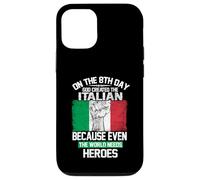 Custodia per iPhone 12/12 Pro On The Eighth Day God Created The Italian Pride Heroes
