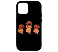Custodia per iPhone 12/12 Pro one two three Cute Kittens Pumpkin Halloween Spooky vintage