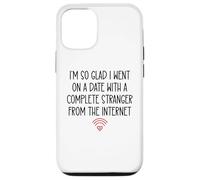 Custodia per iPhone 12/12 Pro Online Dating Anniversary Dating App Funny His Her Couples