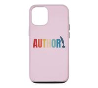 Custodia per iPhone 12/12 Pro Orgoglioso autore pubblicato mamma papà vintage poeta libro scrittore