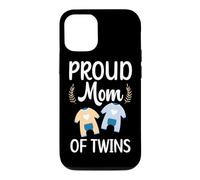 Custodia per iPhone 12/12 Pro Orgoglioso Mamma Di Fantastici Gemelli Incinta Due Babys Madre