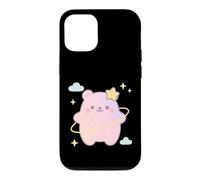 Custodia per iPhone 12/12 Pro Orso spaziale pastello Kawaii
