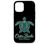 Custodia per iPhone 12/12 Pro Outer Banks Mandala Turtle Spiaggia tropicale della Carolina