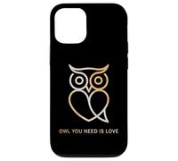 Custodia per iPhone 12/12 Pro Owl You Need Is Love Gufo Gufi Amore Civetta Romantico