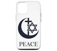 Custodia per iPhone 12/12 Pro Pace | Croce a Mezzaluna Esagramma Unità Interreligiosa Coesistere