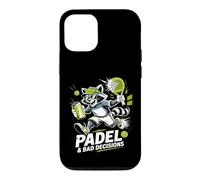 Custodia per iPhone 12/12 Pro Padel e decisioni sbagliate Divertente Raccoon Match