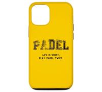 Custodia per iPhone 12/12 Pro Padel, La vita è breve Gioca a Padel due volte