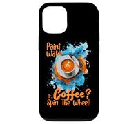 Custodia per iPhone 12/12 Pro PAINT WATER OR COFFEE SPIN THE WHEEL