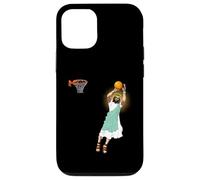 Custodia per iPhone 12/12 Pro Pallacanestro religioso Gesù Christian Humor Tre Point Shot