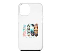 Custodia per iPhone 12/12 Pro Palme dei Caraibi, spiagge rosa e maiali - Vacanza Bahamas