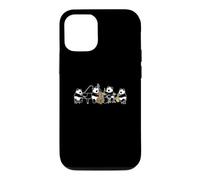 Custodia per iPhone 12/12 Pro Panda Jazz Pianoforte Sassofono Batteria Contrabbasso Musica