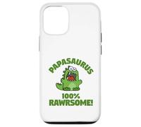 Custodia per iPhone 12/12 Pro Papa-saurus Funny Cute Dinosaur Family Titoli