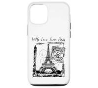 Custodia per iPhone 12/12 Pro Paris With Love from Paris France French Postcard