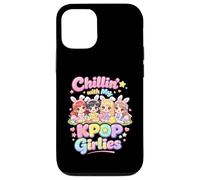 Custodia per iPhone 12/12 Pro Pasqua Kpop Musica Chillin Con Il Mio K-pop Ragazze Donne Ragazze