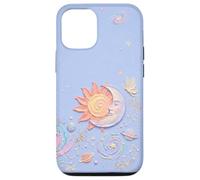 Custodia per iPhone 12/12 Pro Pastel Celestial Sun and Zodiac Constellation