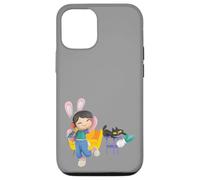 Custodia per iPhone 12/12 Pro Paul Frank Bunny Girl E Mika Il Gatto A Casa